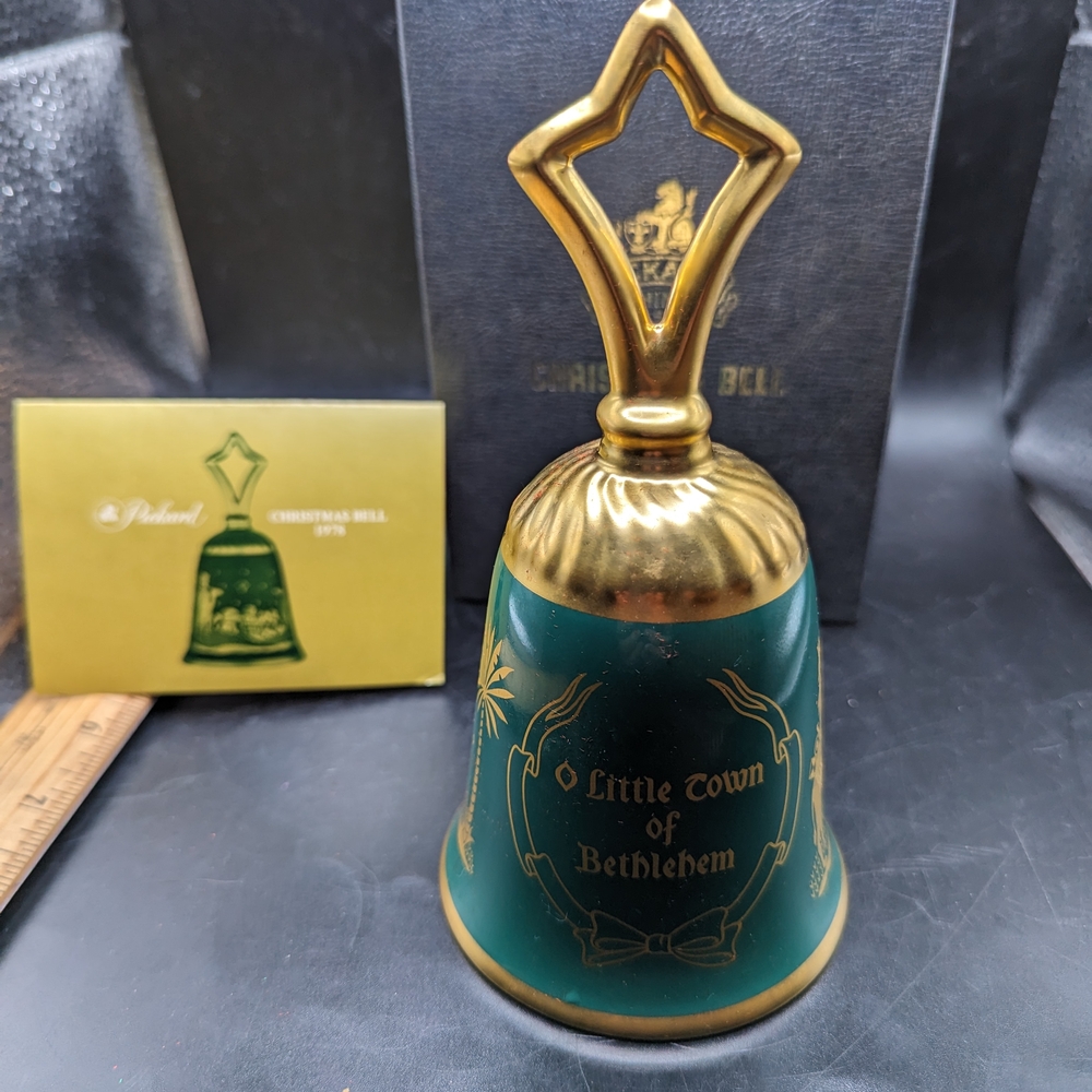 Vintage Pickard "O Little Town of Bethlehem" Christmas Bell, 1978 Ltd Ed